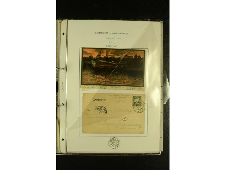 1894/1955, umfangreiche Sammlung "Schiffspost auf dem Bodensee und Starnberger See" mit ca. 90 Briefen und Karten inkl. einig