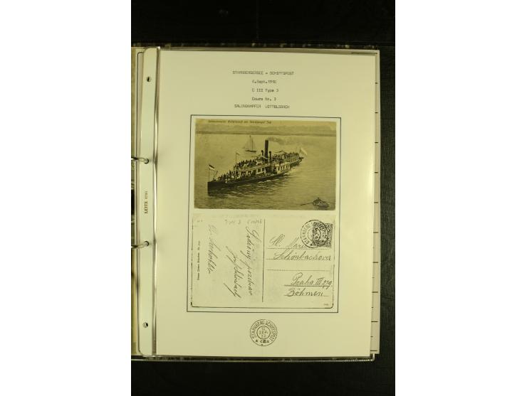 1894/1955, umfangreiche Sammlung "Schiffspost auf dem Bodensee und Starnberger See" mit ca. 90 Briefen und Karten inkl. einig