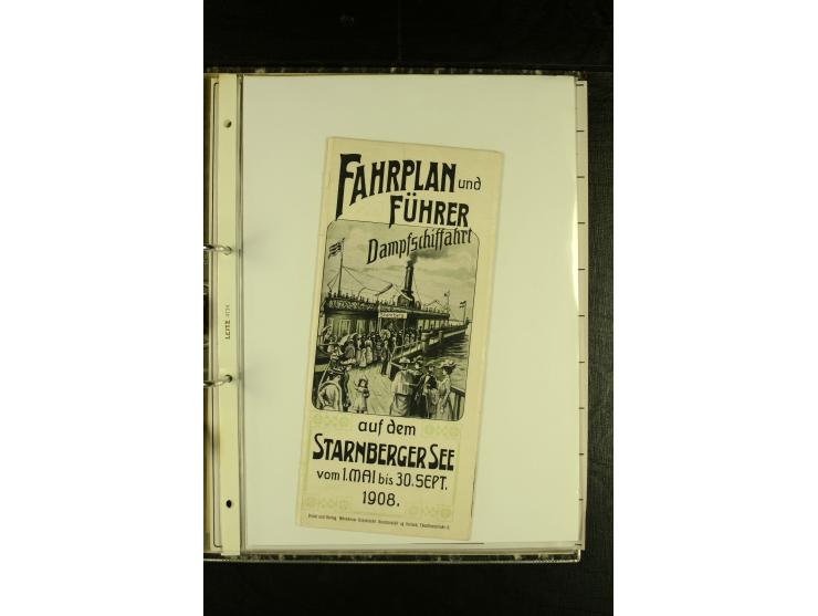 1894/1955, umfangreiche Sammlung "Schiffspost auf dem Bodensee und Starnberger See" mit ca. 90 Briefen und Karten inkl. einig