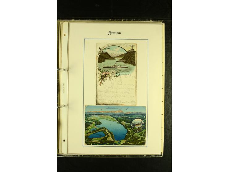 1894/1955, umfangreiche Sammlung "Schiffspost auf dem Bodensee und Starnberger See" mit ca. 90 Briefen und Karten inkl. einig