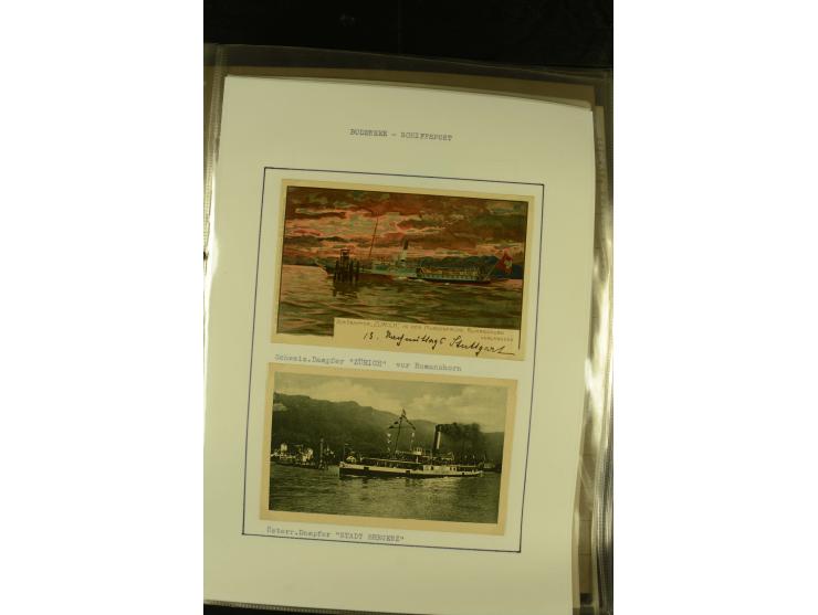 1894/1955, umfangreiche Sammlung "Schiffspost auf dem Bodensee und Starnberger See" mit ca. 90 Briefen und Karten inkl. einig