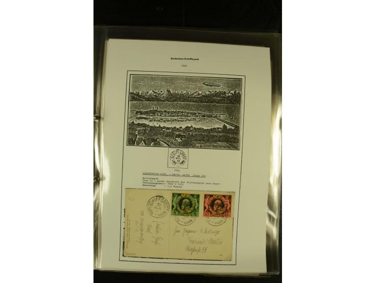 1894/1955, umfangreiche Sammlung "Schiffspost auf dem Bodensee und Starnberger See" mit ca. 90 Briefen und Karten inkl. einig