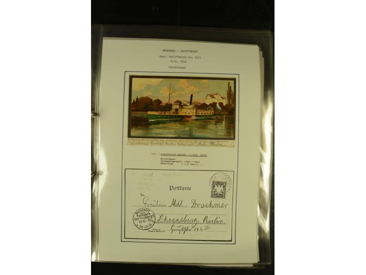 1894/1955, umfangreiche Sammlung "Schiffspost auf dem Bodensee und Starnberger See" mit ca. 90 Briefen und Karten inkl. einig