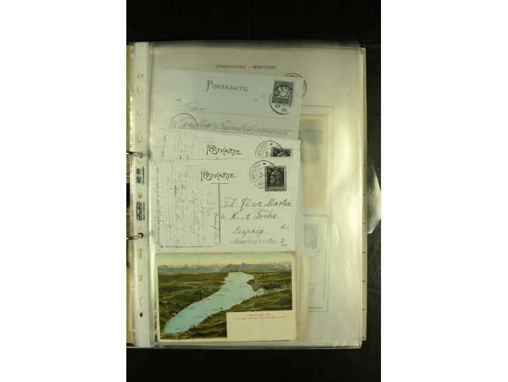 1894/1955, umfangreiche Sammlung "Schiffspost auf dem Bodensee und Starnberger See" mit ca. 90 Briefen und Karten inkl. einig