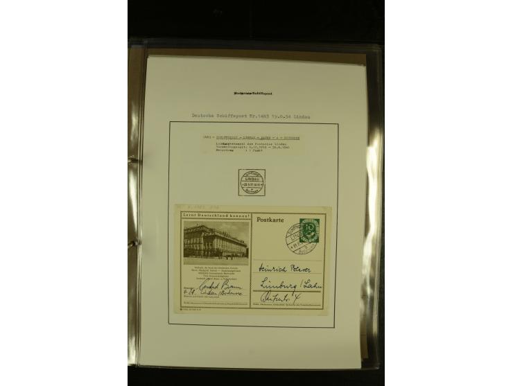 1894/1955, umfangreiche Sammlung "Schiffspost auf dem Bodensee und Starnberger See" mit ca. 90 Briefen und Karten inkl. einig