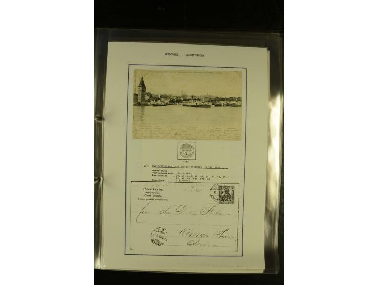 1894/1955, umfangreiche Sammlung "Schiffspost auf dem Bodensee und Starnberger See" mit ca. 90 Briefen und Karten inkl. einig