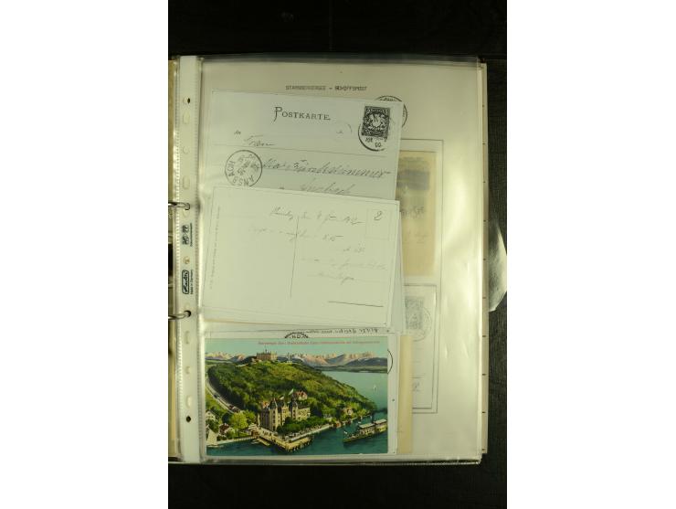 1894/1955, umfangreiche Sammlung "Schiffspost auf dem Bodensee und Starnberger See" mit ca. 90 Briefen und Karten inkl. einig