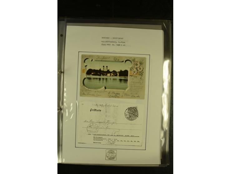 1894/1955, umfangreiche Sammlung "Schiffspost auf dem Bodensee und Starnberger See" mit ca. 90 Briefen und Karten inkl. einig