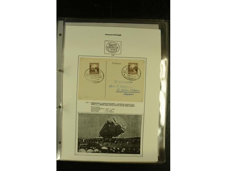 1894/1955, umfangreiche Sammlung "Schiffspost auf dem Bodensee und Starnberger See" mit ca. 90 Briefen und Karten inkl. einig
