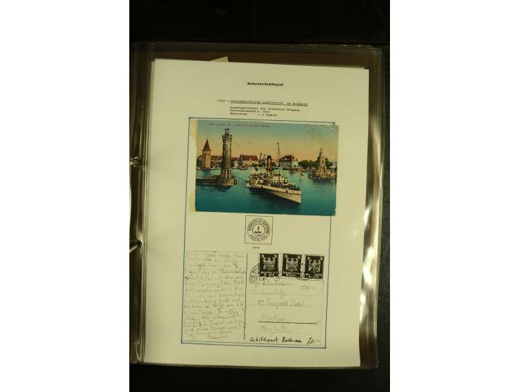 1894/1955, umfangreiche Sammlung "Schiffspost auf dem Bodensee und Starnberger See" mit ca. 90 Briefen und Karten inkl. einig