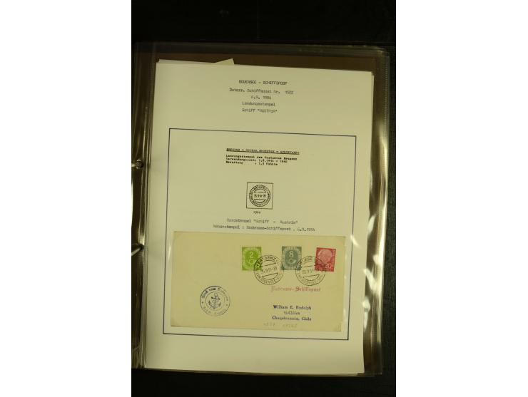 1894/1955, umfangreiche Sammlung "Schiffspost auf dem Bodensee und Starnberger See" mit ca. 90 Briefen und Karten inkl. einig
