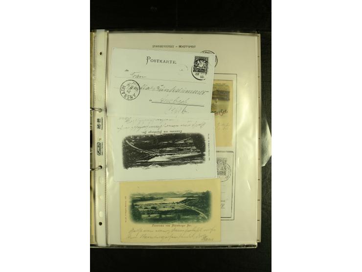 1894/1955, umfangreiche Sammlung "Schiffspost auf dem Bodensee und Starnberger See" mit ca. 90 Briefen und Karten inkl. einig