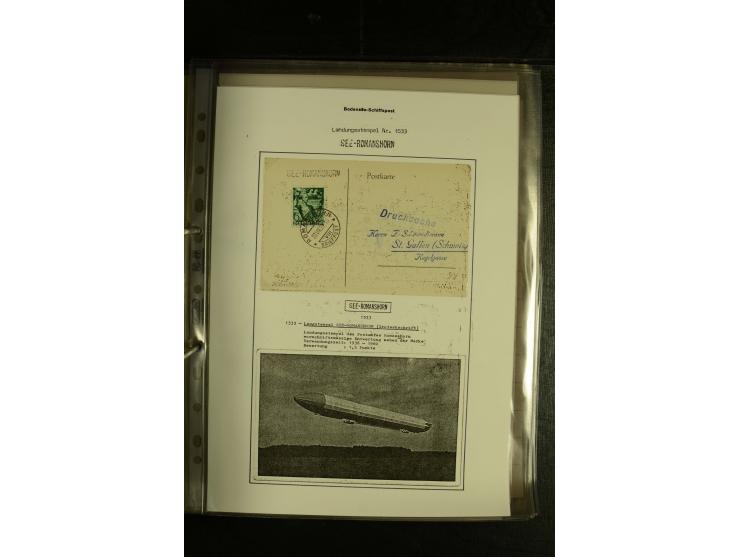1894/1955, umfangreiche Sammlung "Schiffspost auf dem Bodensee und Starnberger See" mit ca. 90 Briefen und Karten inkl. einig