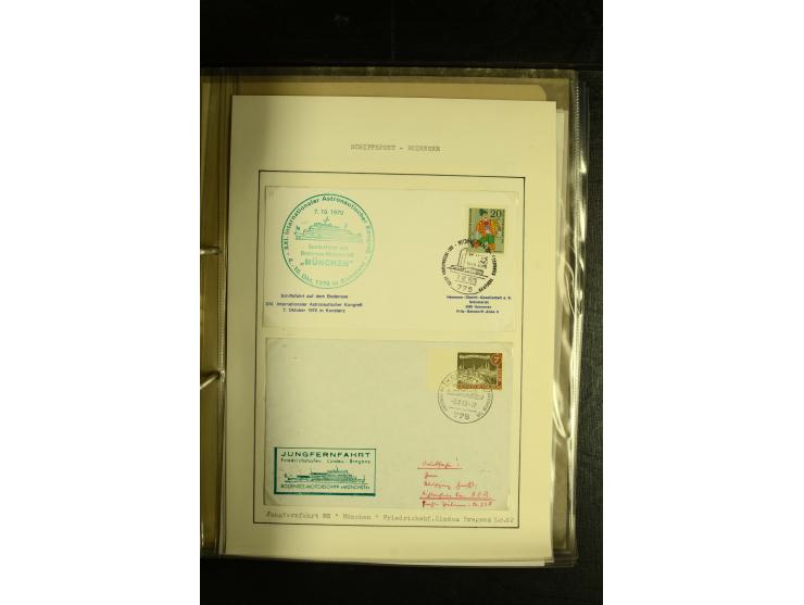1894/1955, umfangreiche Sammlung "Schiffspost auf dem Bodensee und Starnberger See" mit ca. 90 Briefen und Karten inkl. einig