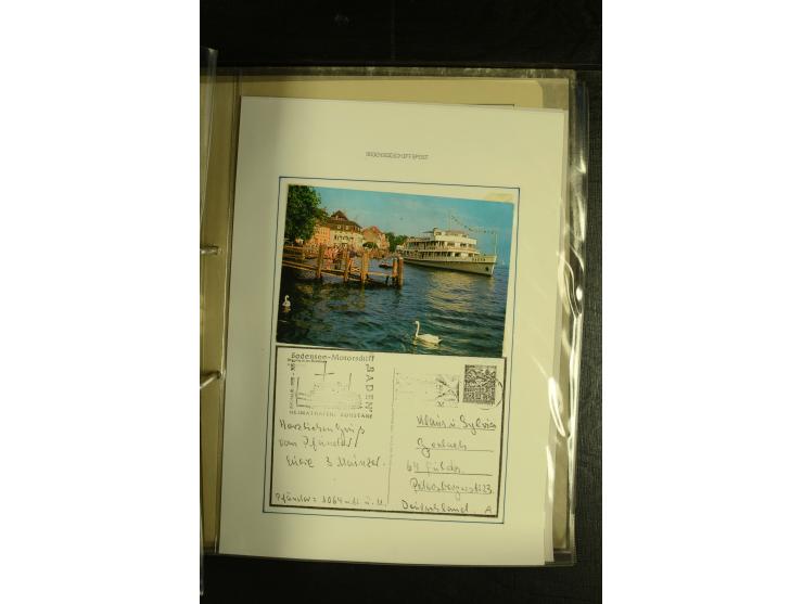 1894/1955, umfangreiche Sammlung "Schiffspost auf dem Bodensee und Starnberger See" mit ca. 90 Briefen und Karten inkl. einig