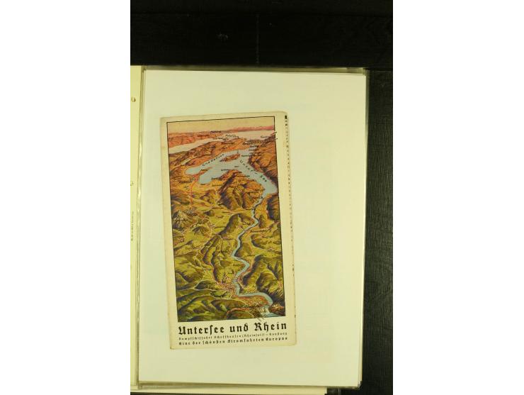 1900/1953, kleine Sammlung "Schiffspost auf dem Rhein" mit Schwerpunkt bei der Post nach 1945, dabei Bedarfspost vom Dampfer 