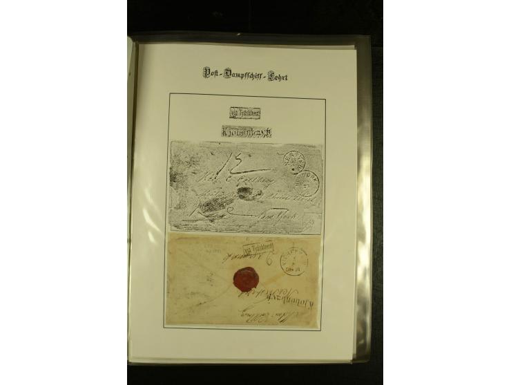 1841/1950, kleine Sammluing "Schwedische Schiffspost" mit über 60 Briefen und Karten, einigen Briefstücken und wenigen losen 