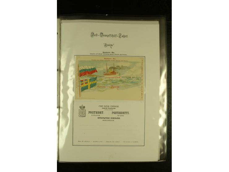 1841/1950, kleine Sammluing "Schwedische Schiffspost" mit über 60 Briefen und Karten, einigen Briefstücken und wenigen losen 