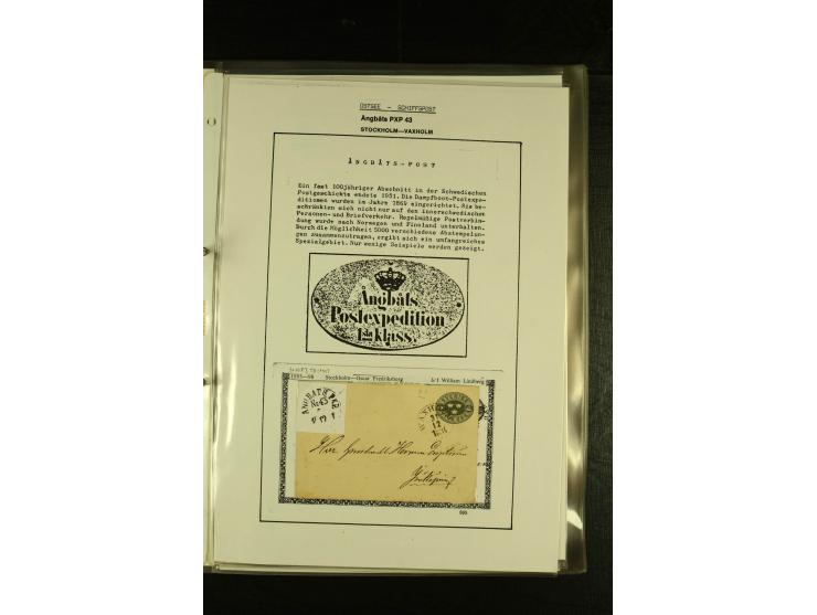 1841/1950, kleine Sammluing "Schwedische Schiffspost" mit über 60 Briefen und Karten, einigen Briefstücken und wenigen losen 