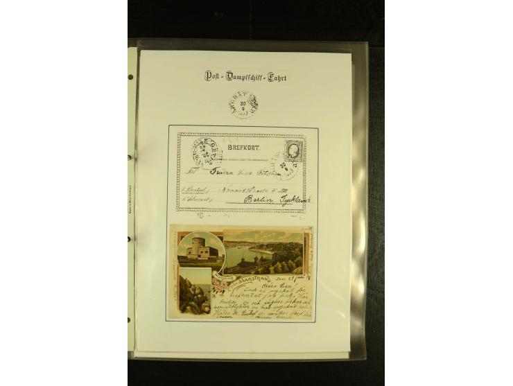 1841/1950, kleine Sammluing "Schwedische Schiffspost" mit über 60 Briefen und Karten, einigen Briefstücken und wenigen losen 