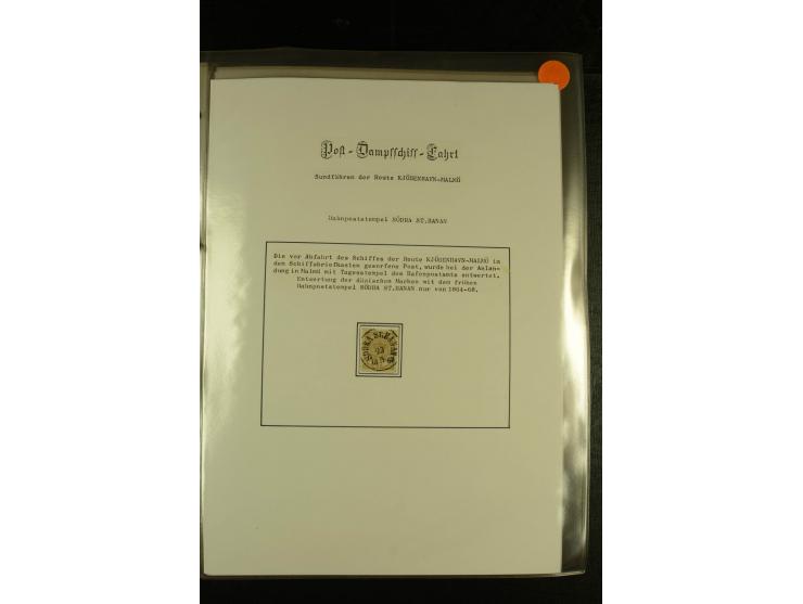 1841/1950, kleine Sammluing "Schwedische Schiffspost" mit über 60 Briefen und Karten, einigen Briefstücken und wenigen losen 