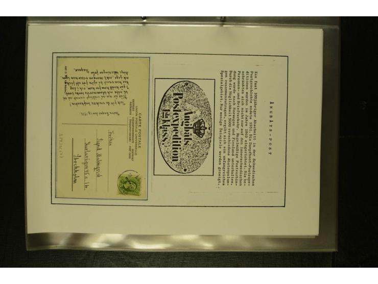 1841/1950, kleine Sammluing "Schwedische Schiffspost" mit über 60 Briefen und Karten, einigen Briefstücken und wenigen losen 