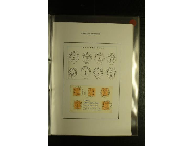 1841/1950, kleine Sammluing "Schwedische Schiffspost" mit über 60 Briefen und Karten, einigen Briefstücken und wenigen losen 