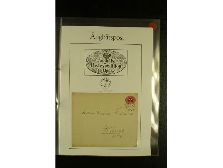 1841/1950, kleine Sammluing "Schwedische Schiffspost" mit über 60 Briefen und Karten, einigen Briefstücken und wenigen losen 