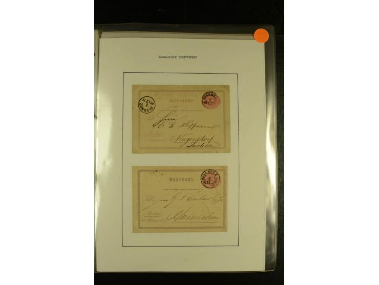 1841/1950, kleine Sammluing "Schwedische Schiffspost" mit über 60 Briefen und Karten, einigen Briefstücken und wenigen losen 
