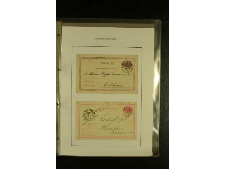 1841/1950, kleine Sammluing "Schwedische Schiffspost" mit über 60 Briefen und Karten, einigen Briefstücken und wenigen losen 