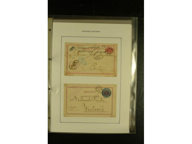 1841/1950, kleine Sammluing "Schwedische Schiffspost" mit über 60 Briefen und Karten, einigen Briefstücken und wenigen losen 