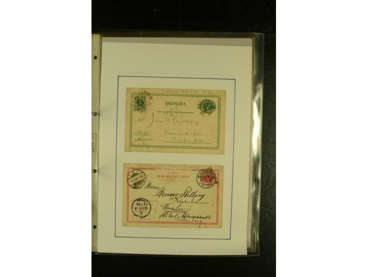 1841/1950, kleine Sammluing "Schwedische Schiffspost" mit über 60 Briefen und Karten, einigen Briefstücken und wenigen losen 