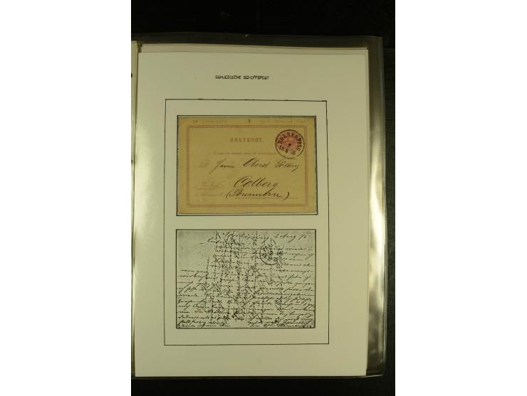 1841/1950, kleine Sammluing "Schwedische Schiffspost" mit über 60 Briefen und Karten, einigen Briefstücken und wenigen losen 