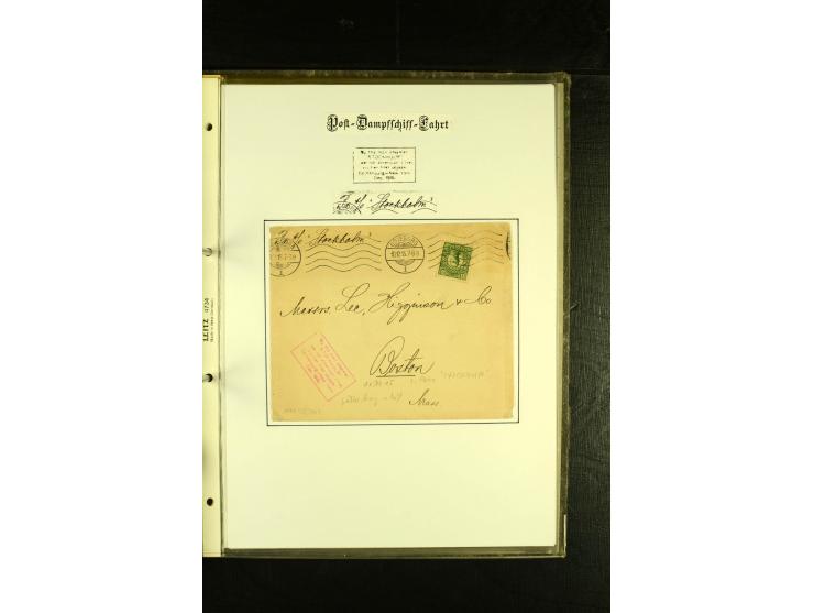 1841/1950, kleine Sammluing "Schwedische Schiffspost" mit über 60 Briefen und Karten, einigen Briefstücken und wenigen losen 