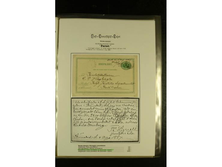 1841/1950, kleine Sammluing "Schwedische Schiffspost" mit über 60 Briefen und Karten, einigen Briefstücken und wenigen losen 