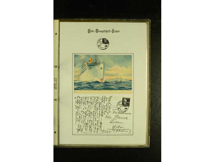 1841/1950, kleine Sammluing "Schwedische Schiffspost" mit über 60 Briefen und Karten, einigen Briefstücken und wenigen losen 