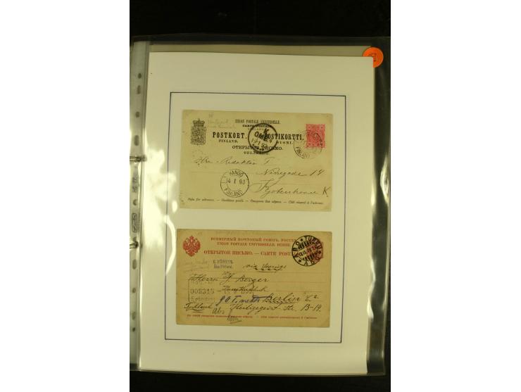 1844/1950 (ca.), Sammlung "Finnische Schiffspost" mit ca. 100 Briefen und Karten, dabei frühe Dampferschiffs-Post mit verschi
