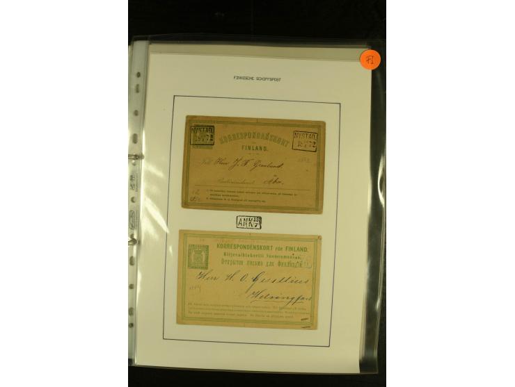 1844/1950 (ca.), Sammlung "Finnische Schiffspost" mit ca. 100 Briefen und Karten, dabei frühe Dampferschiffs-Post mit verschi