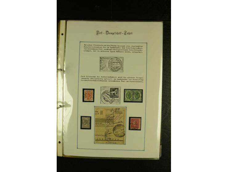 1844/1950 (ca.), Sammlung "Finnische Schiffspost" mit ca. 100 Briefen und Karten, dabei frühe Dampferschiffs-Post mit verschi