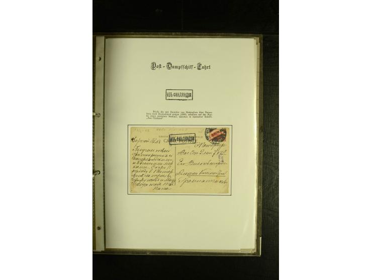 1844/1950 (ca.), Sammlung "Finnische Schiffspost" mit ca. 100 Briefen und Karten, dabei frühe Dampferschiffs-Post mit verschi