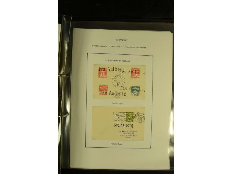 1845/1950 (ca.), umfangreiche Sammlung "Dänische Schiffspost inkl. Landungsstempel" ab früher Dampfschiffahrt mit über 130 Br