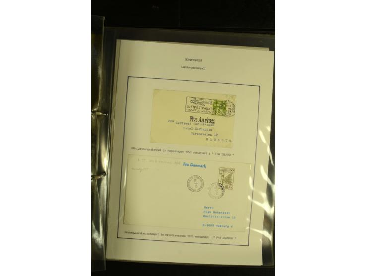 1845/1950 (ca.), umfangreiche Sammlung "Dänische Schiffspost inkl. Landungsstempel" ab früher Dampfschiffahrt mit über 130 Br