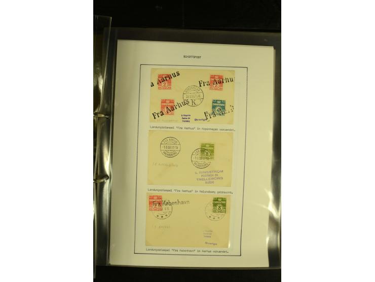 1845/1950 (ca.), umfangreiche Sammlung "Dänische Schiffspost inkl. Landungsstempel" ab früher Dampfschiffahrt mit über 130 Br