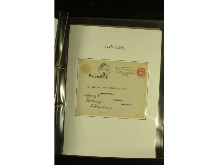 1845/1950 (ca.), umfangreiche Sammlung "Dänische Schiffspost inkl. Landungsstempel" ab früher Dampfschiffahrt mit über 130 Br