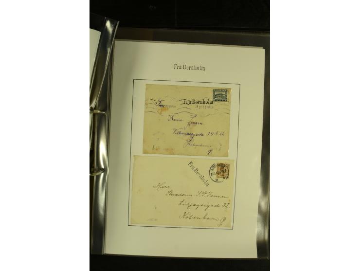 1845/1950 (ca.), umfangreiche Sammlung "Dänische Schiffspost inkl. Landungsstempel" ab früher Dampfschiffahrt mit über 130 Br
