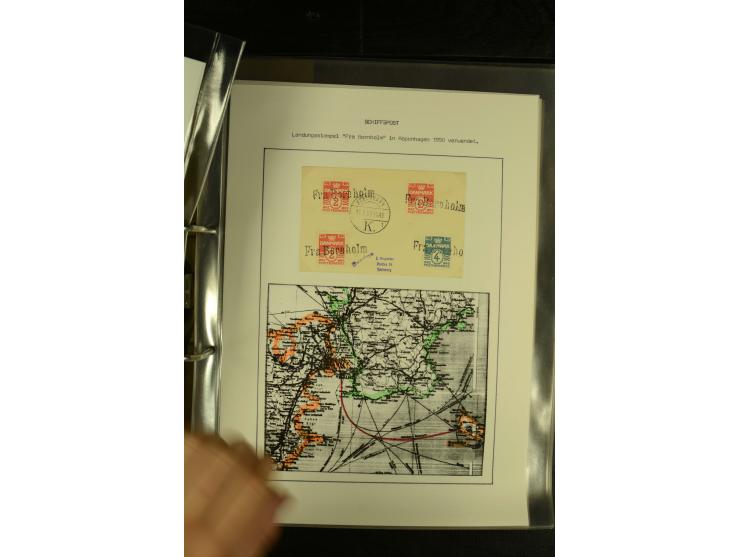 1845/1950 (ca.), umfangreiche Sammlung "Dänische Schiffspost inkl. Landungsstempel" ab früher Dampfschiffahrt mit über 130 Br
