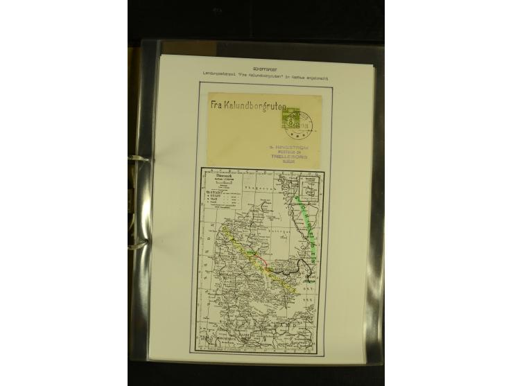 1845/1950 (ca.), umfangreiche Sammlung "Dänische Schiffspost inkl. Landungsstempel" ab früher Dampfschiffahrt mit über 130 Br