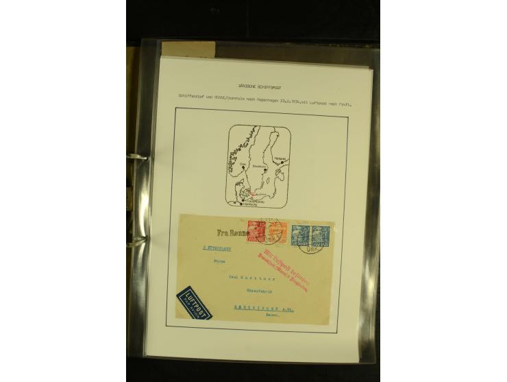 1845/1950 (ca.), umfangreiche Sammlung "Dänische Schiffspost inkl. Landungsstempel" ab früher Dampfschiffahrt mit über 130 Br