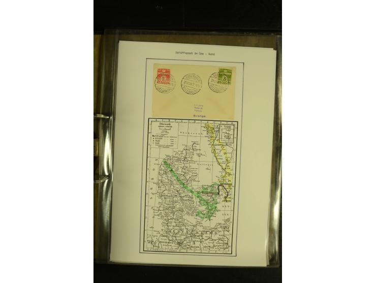 1845/1950 (ca.), umfangreiche Sammlung "Dänische Schiffspost inkl. Landungsstempel" ab früher Dampfschiffahrt mit über 130 Br