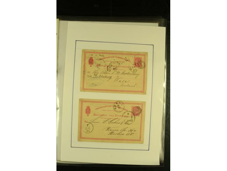 1845/1950 (ca.), umfangreiche Sammlung "Dänische Schiffspost inkl. Landungsstempel" ab früher Dampfschiffahrt mit über 130 Br